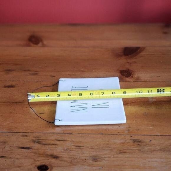 Rae Dunn "Namaste In Bed" Ceramic Wall Plaque - Picture 3 of 4